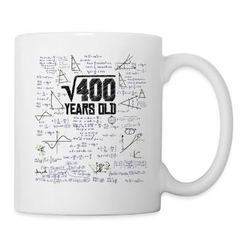 Racine carrée de 400 math nerd 20e anniversaire - Mug blanc - blanc - Droite