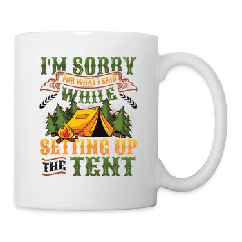 I am sorry for what I said. - Mug - white - Right