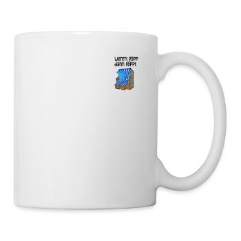 Wennt löppt dann löppt Plattdeutsch Friesisch - Tasse - Weiß - Rechts