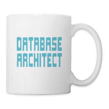 An Awesome DATABASE Architect Fueled By Coffee - Mug - white - Right