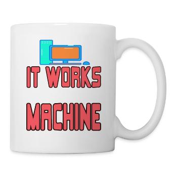 Cela fonctionne sur ma machine Funny Data Admin Analyst - Mug blanc - blanc - Droite