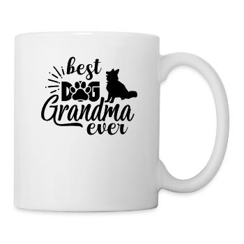 Beste Hunde-Oma aller Zeiten - Tasse - Weiß - Rechts