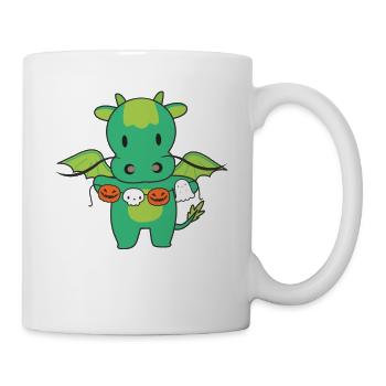 Dragon Happy Halloween Pumpkin Bat Costume - Mug - white - Right