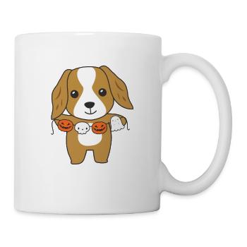 Cocker Spaniel Happy Halloween Dog Costume - Mug - white - Right