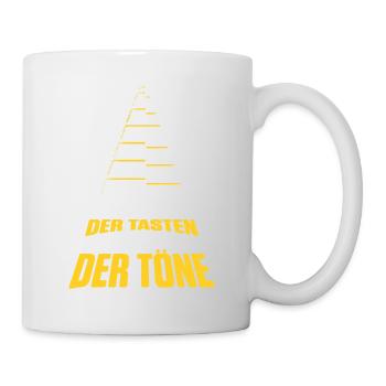 Meister Der Tasten Herr Der Töne - Tasse - Weiß - Rechts