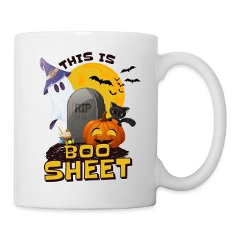 Halloween C’est le cimetière fantôme de Boo Sheet - Mug blanc - blanc - Droite
