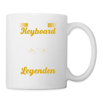 Mit Dem Keyboard Unter Den Händen Werden Helden Zu - Tasse - Weiß - Rechts