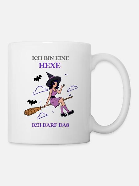 ICH BIN EINE HEXE ICH DARF DAS *Happy Halloween* - Tasse - Weiß