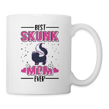 Meilleure maman Skunk jamais puante - Mug blanc - blanc - Droite