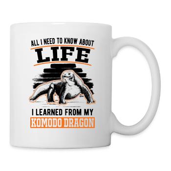 Komodowaran Komododrache Waran - Tasse - Weiß - Rechts
