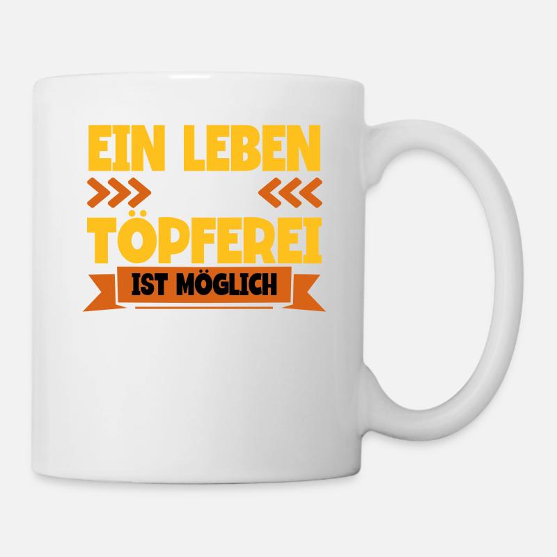 Töpfern - Tasse - Weiß