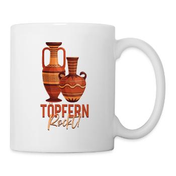 Töpfern - Tasse - Weiß - Rechts