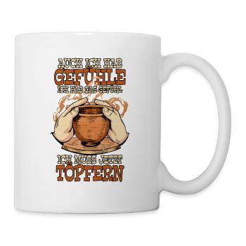 Töpfern - Tasse - Weiß - Rechts