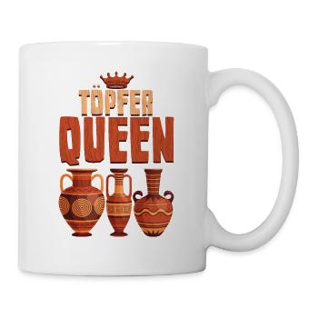 Töpfern - Tasse - Weiß - Rechts