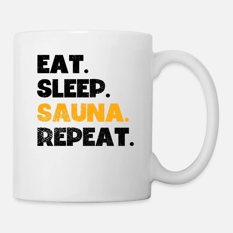 Sauna - Tasse - Weiß