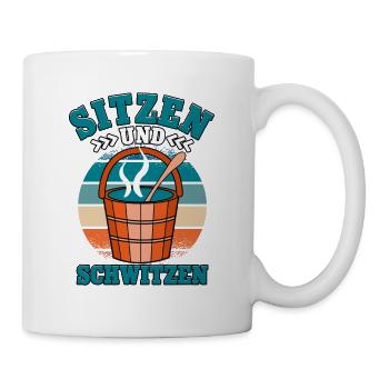 Sauna - Tasse - Weiß - Rechts
