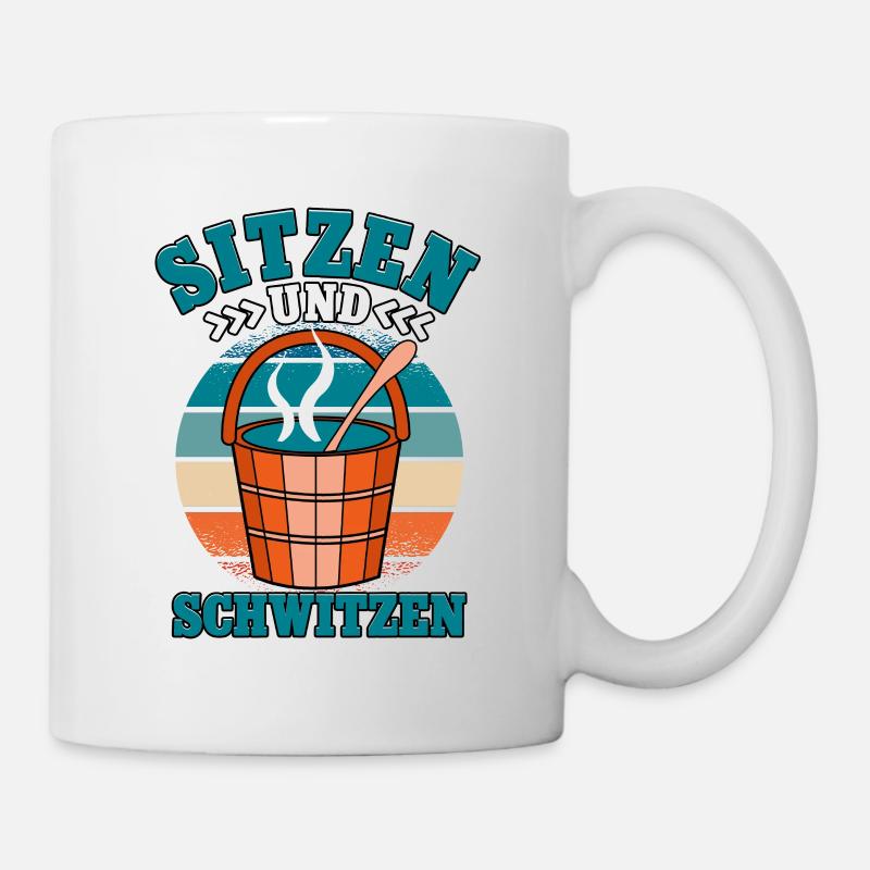 Sauna - Tasse - Weiß