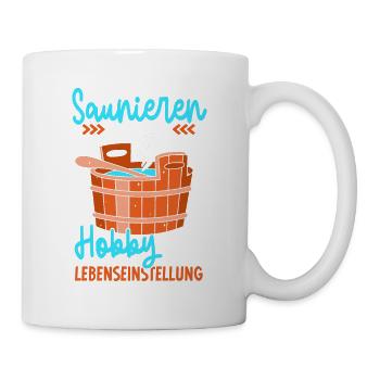 Sauna - Tasse - Weiß - Rechts