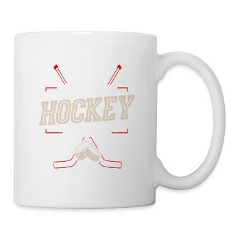 Hockey Cool Awesome Designs For Hockey Players - Mug - white - Right