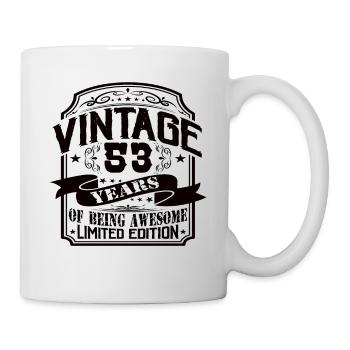 Vintage 53 Years of Being Awesome 53 Birthday - Mug - white - Right