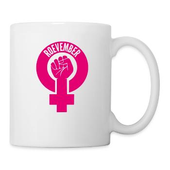 Novembre Roevember Design Rose - Mug blanc - blanc - Droite