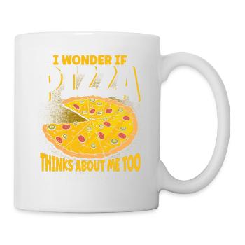 Pizza Food Pizzeria Pizza slice Pizza maker - Mug - white - Right