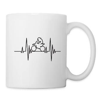 Motocross Cyclomoteur Moto cadeau moto - Mug blanc - blanc - Droite