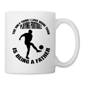 Père du football Joueur de football Papa Entraîneur de football - Mug blanc - blanc - Droite