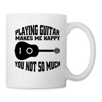 Guitariste Groupe Musique Guitare Musiciens Guitariste - Mug blanc - blanc - Droite