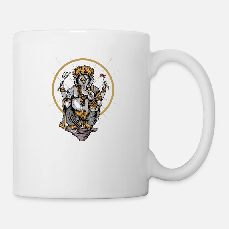 Ganesha I Hindouisme Bouddhisme Motif pour - Mug blanc - blanc