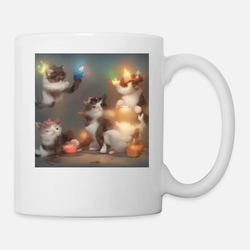 Katzengeburtstag - Tasse - Weiß