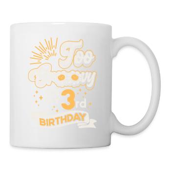 Too Groovy On My 3rd Birthday Drei Jahre Alt Bday - Tasse - Weiß - Rechts