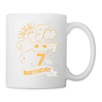 Too Groovy On My 7th Birthday Seven years old - Mug - white - Right