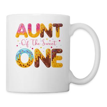 Tante Le sucré saupoudre de délicieux beignets - Mug blanc - blanc - Droite