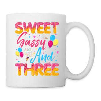 Blaireau effronté sucré et trois saupoudrages délicieux - Mug blanc - blanc - Droite