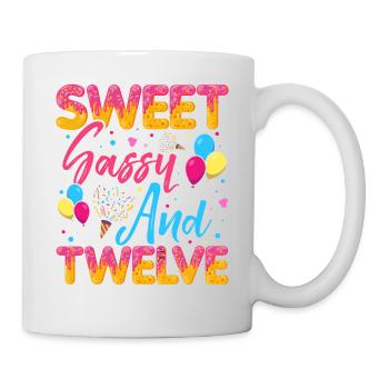 Süßer Frechdachs Und Zwölf Streusel Köstlicher - Tasse - Weiß - Rechts