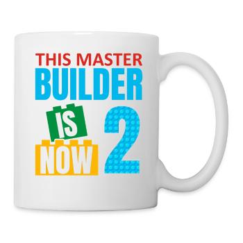 This Builder Is Now 2, Toy Blocks 2. - Mug - white - Right