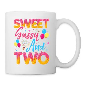 Blaireau effronté sucré et deux saupoudrages délicieux - Mug blanc - blanc - Droite