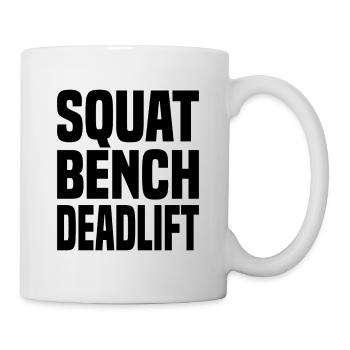 Squat Bench Deadlift - Tasse - Weiß - Rechts