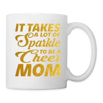 Il faut beaucoup d’éclat pour être une maman de joie - Mug blanc - blanc - Droite