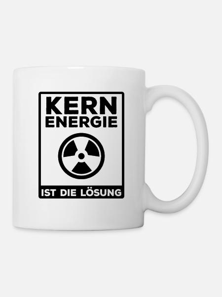 Kernenergie ist die Lösung - Kernkraft Atomenergie - Tasse - Weiß