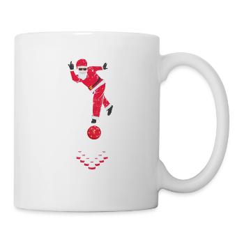 Le Père Noël joue au bowling - Mug blanc - blanc - Droite