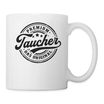 Taucher Original Tauchsport Lustiges Tauchen - Tasse - Weiß - Rechts