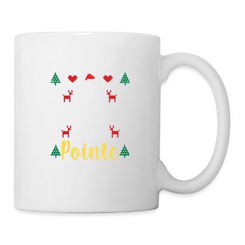 Weihnachten Ballett Tanzen Ballerina Ho Ho Ho - Tasse - Weiß - Rechts