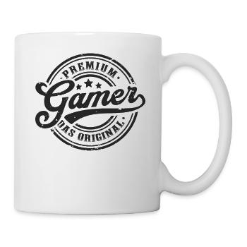 Gamer Original Gaming Lustiges Zocker - Tasse - Weiß - Rechts