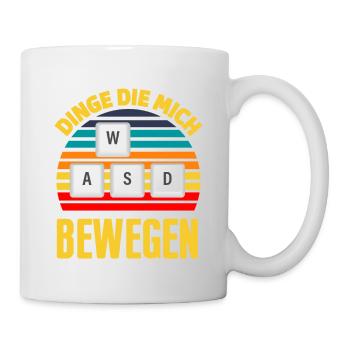 Des choses qui me touchent drôle de t-shirt gamer - Mug blanc - blanc - Droite