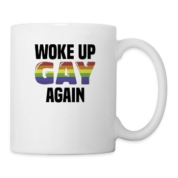 Lgbt lesbian rainbow flag bisexual queer - Mug - white - Right