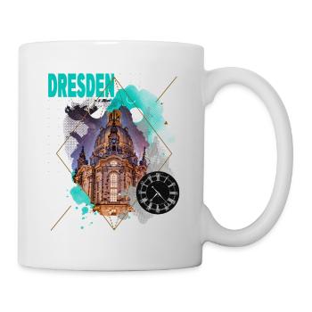 Dresden Germany City Skyline Vintage Retro - Mug - white - Right