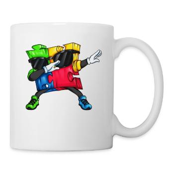 Dab Autism Puzzle Dabbing Motif Family Friends - Mug - white - Right