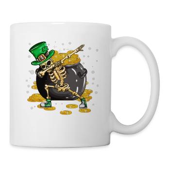 Witziges Goldtopf Feiertag St Patricks Day Dabbing - Tasse - Weiß - Rechts